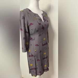 BODEN WO020 Alexandra London
Dress Shift Gray Yellow School Bus
Artsy Size 2